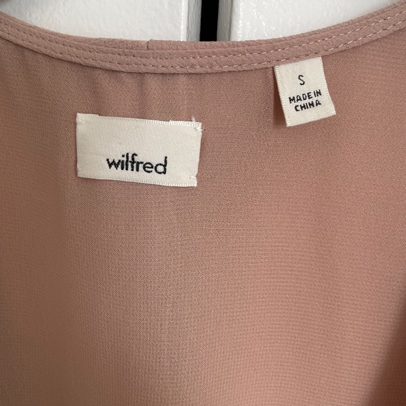 Aritzia Wilfred Wrap Midi Dress in Nude - Picture 6 of 6